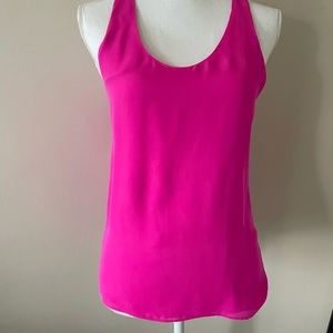 Parker Womens Floral Silk Sleeveless Blouse Tank Purple Size X-Small